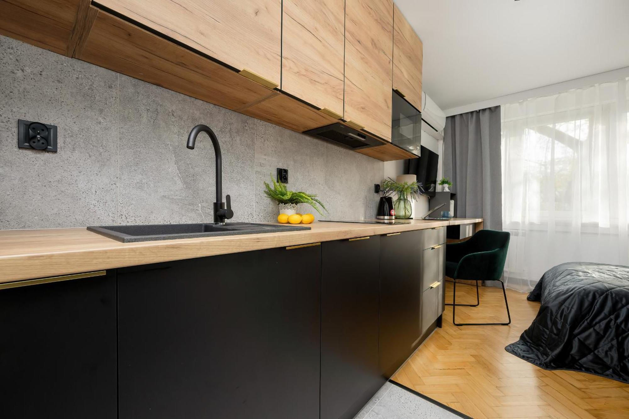 Modern Black & Wooden Apartment Warsaw Near The Airport By Noclegi Renters Dış mekan fotoğraf